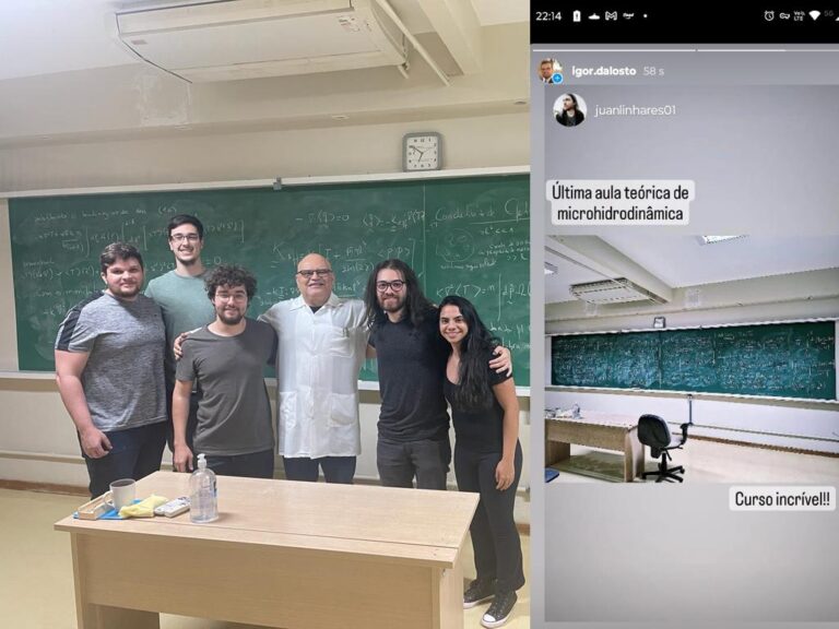 Students of the Microhydrodynamics course – PCMEC- ENM-UnB- lectures 1/2023